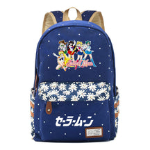 Anime Beauty Girl Warrior Student School Bag Fragmented Flower Boy's And Girl's Leisure Backpack