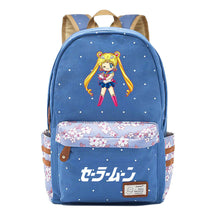 Anime Beauty Girl Warrior Student School Bag Fragmented Flower Boy's And Girl's Leisure Backpack