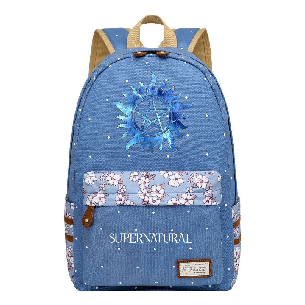 Evil Power Printed Student School Bag Fashion Casual Backpack