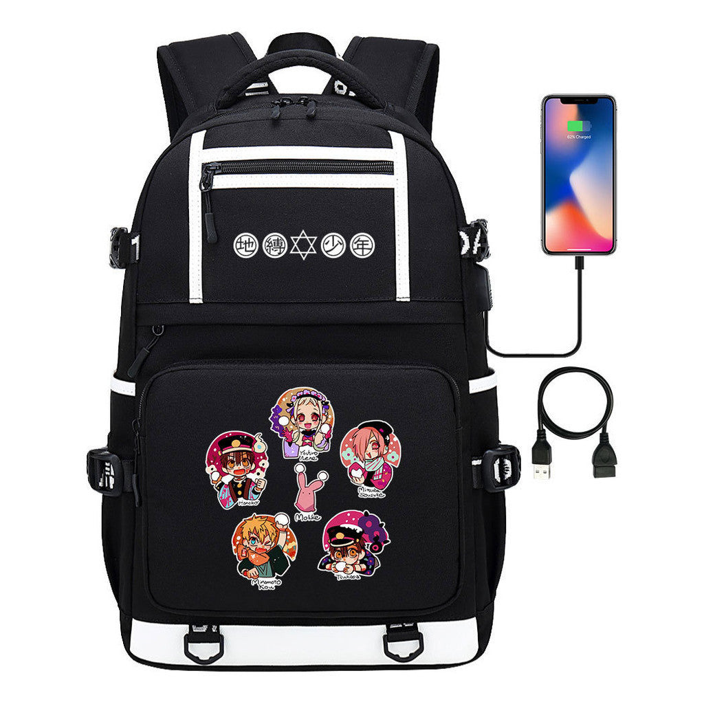 Usb Youth Student School Bag Men's And Women's Backpack Leisure Travel Backpack