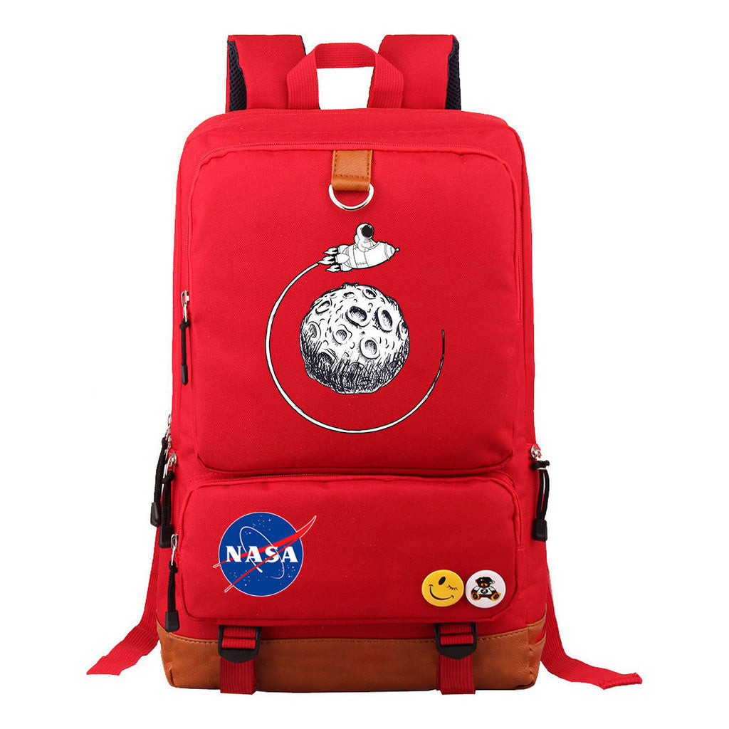 Nasa Fashion Printed Youth Student School Bag Travel Bag Men's And Women's Backpack Travel Backpack