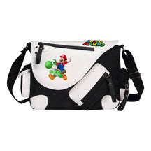 Super Mario Youth Student School Bag Canvas Shoulder Bag Casual Straddle Backpack