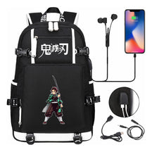 Printed Usb Large Capacity Student Backpack For Leisure Travel Backpack