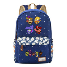 Toy Bear Game, Fashionable Print, Teenage Girl Student Backpack, Casual Canvas Backpack