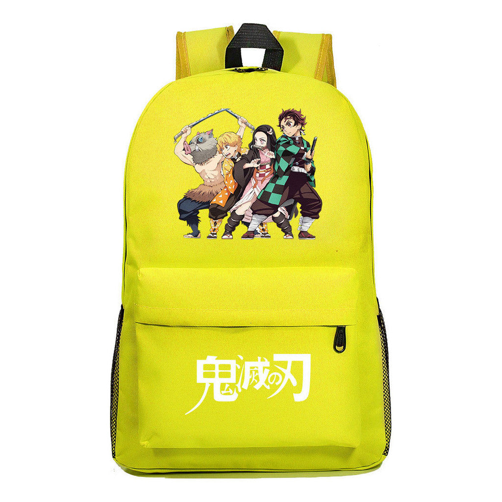 Cartoon Fashion Printed Youth Student Backpack For Men And Women's Leisure Backpack