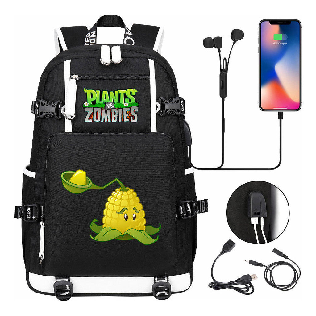 Game Battle Printed Usb Youth Student Backpack For Men And Women's Leisure Travel Backpack