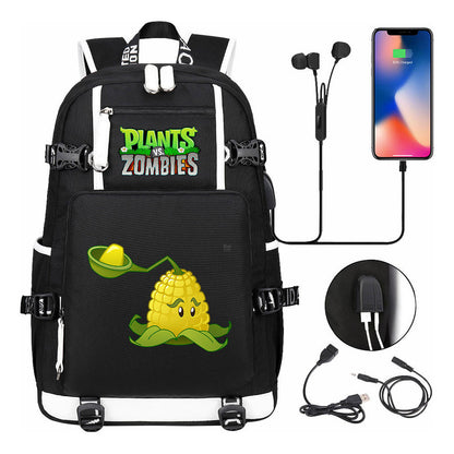 Game Battle Printed Usb Youth Student Backpack For Men And Women's Leisure Travel Backpack