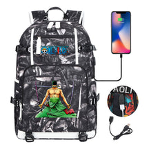 Pirate King Lufei Printed Youth Student Backpack With Large Capacity Leisure Travel Backpack