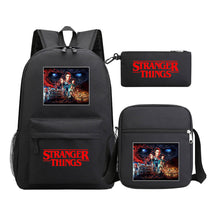 Strange Story Starry Sky Printed Youth Student Backpack 3-piece Set For Men And Women, Backpack Set