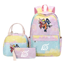 Naruto Student Girl Backpack Lunch Bag Three Piece Set Backpack Set