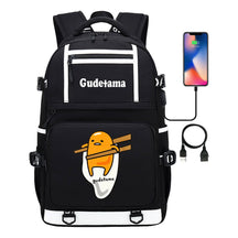 Cartoon Super Cute Lazy Egg Usb Student Backpack For Boys And Girls Backpack Leisure Travel Bag
