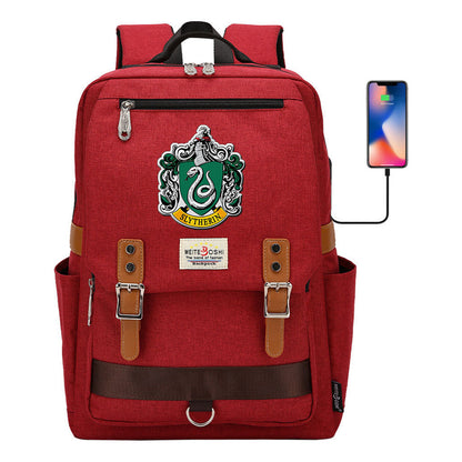 Usb Magnetic Buckle Student Backpack For Men And Women, Youth Leisure Backpack