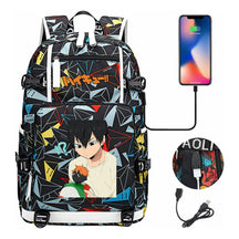 Volleyball Youth Usb Large Capacity Youth Student School Bag Men's And Women's Leisure Travel Backpack