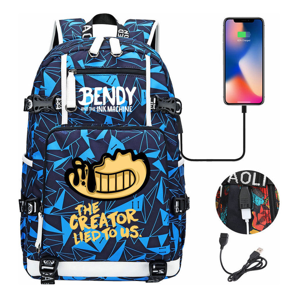 Usb Youth Student Backpack Travel Backpack