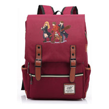 School Of Witchcraft And Wizardry Printed Youth Student School Bag Casual Belt Buckle Classic Backpack