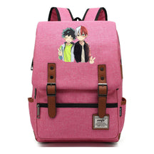 Anime My Heroes Academy Printed Youth Student School Bag Casual Belt Buckle Classic Backpack