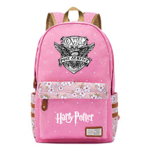 School Of Witchcraft And Wizardry Youth Student Backpack, Floral Canvas, Female Backpack