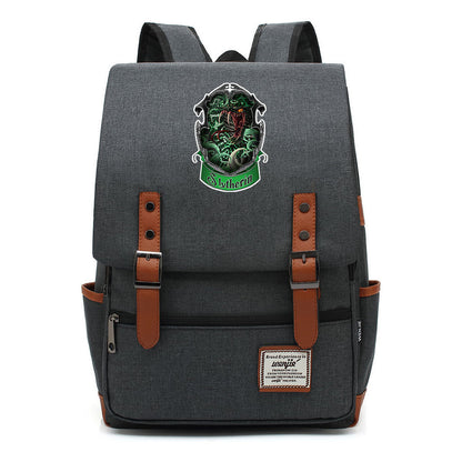 Academy Of Magic Print Teen Student School Bag For Men And Women Casual Belt Buckle Classic Backpack 43*29*13.5cm