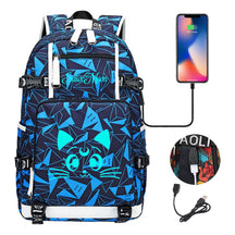 Beautiful Girl Warrior Usb Schoolbag For Young Students Men And Women Travel Backpack