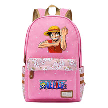 Anime Pirate Wang Lufei Printed Book Bag Fragmented Flower Leisure Backpack