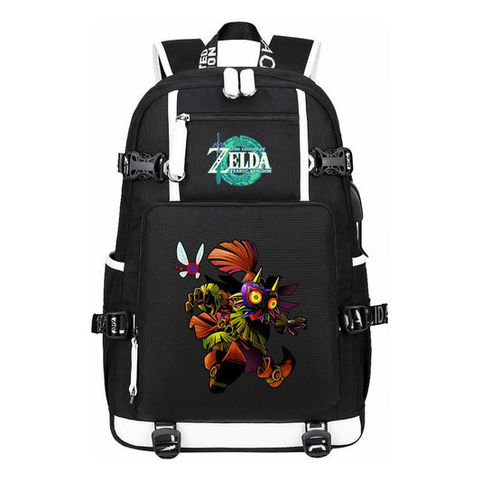 Printed Backpack For Men And Women With Large Capacity Leisure Travel Backpack