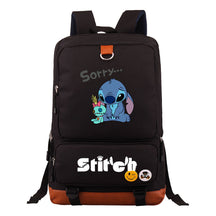 Anime Star Baby Stitch Printed Youth Student School Bag Travel Bag Backpack Travel Backpack
