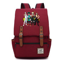 Anime My Heroes Academy Printed Youth Student Backpack Men's And Women's Leisure Belt Buckle Classic Backpack