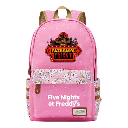 Toy Bear Game Fashion Printed Teenage Girls Student School Bag Men's And Women's Casual Canvas Backpack