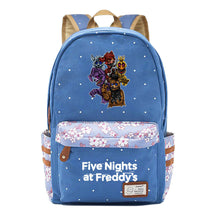 Toy Bear Game, Fashionable Print, Teenage Girl Student Backpack, Casual Canvas Backpack