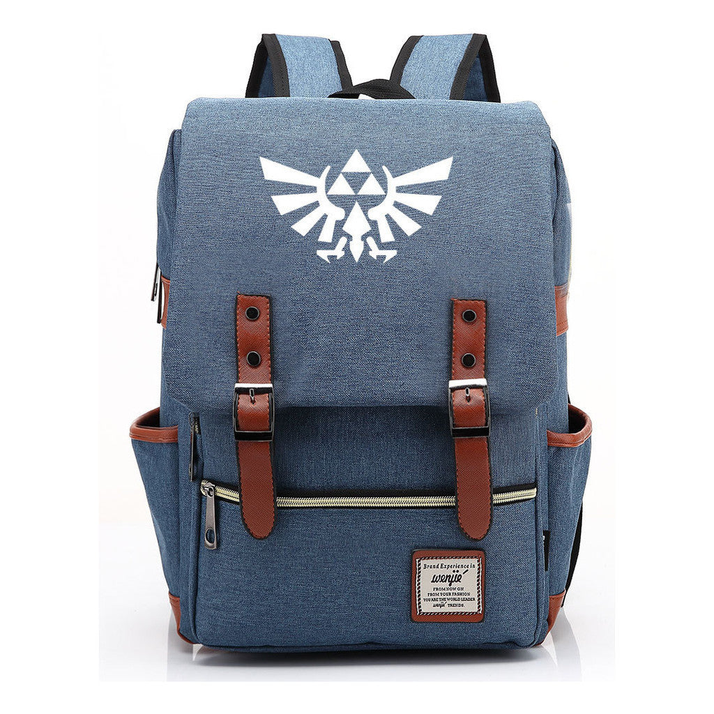 Game Peripheral Zelda Printed Youth Student Backpack For Men And Women Casual Classic Backpack