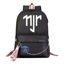 Football Star Neymar Printed Usb Youth Student Backpack For Men And Women's Leisure Travel Backpack