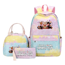 Student Girl Backpack Lunch Bag Three Piece Set Backpack Set
