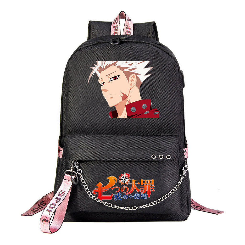 Usb Youth Student Backpack For Boys And Girls Leisure Travel Backpack