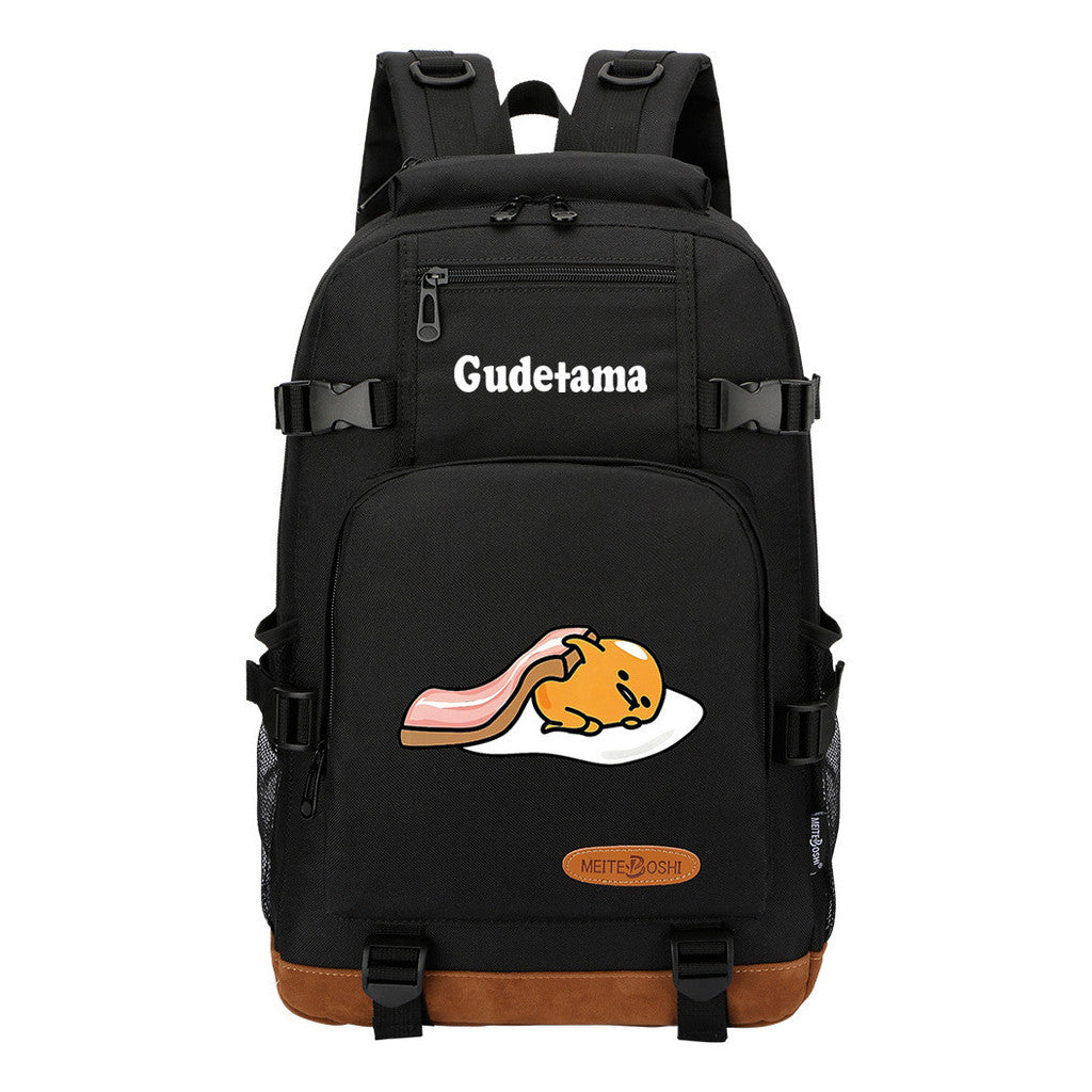 Lazy Teenage Student Backpack, Boys And Girls Backpack