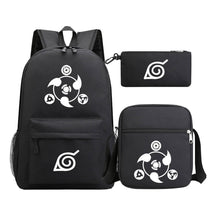 Anime Naruto Starry Sky Youth School Bag Three Piece Set For Men And Women Backpack Set