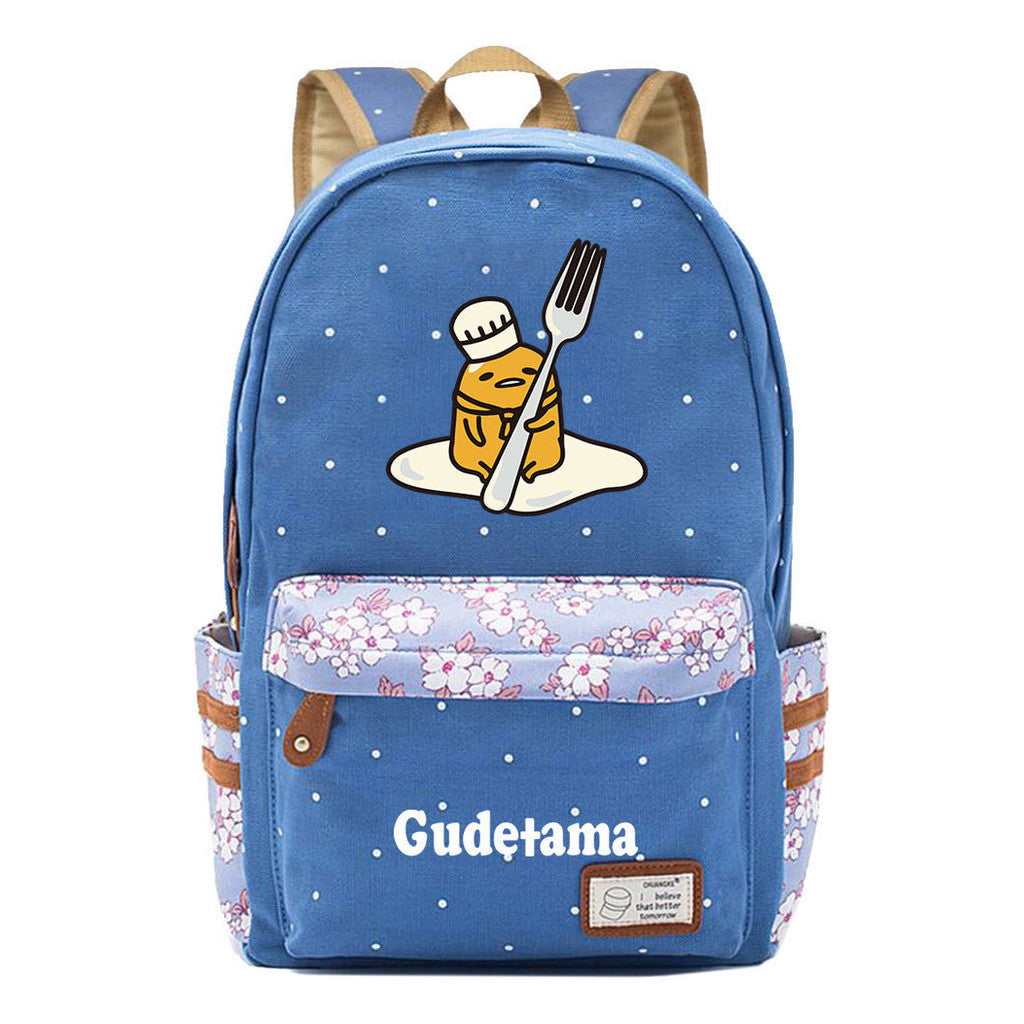 Egg Yolk Lazy Egg Teenage Girls Student Backpack Leisure Backpack