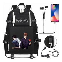 Death Note Usb Large Capacity Youth Student Backpack Men's And Women's Leisure Travel Backpack