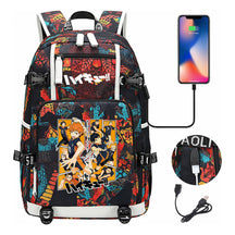 Volleyball Youth Usb Large Capacity Youth Student School Bag Men's And Women's Leisure Travel Backpack