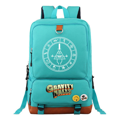 Strange Town Youth Student School Bag Large Capacity Travel Bag Men's And Women's Backpack