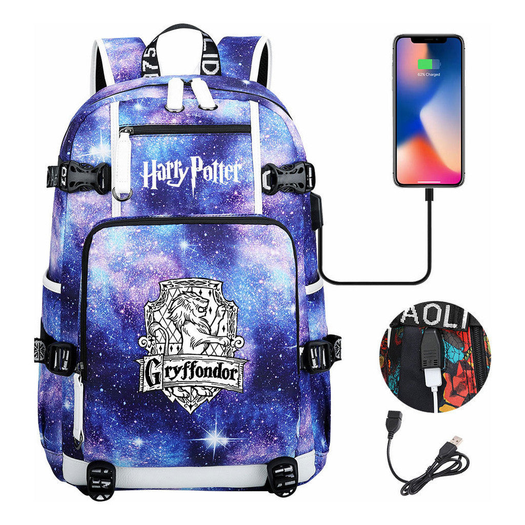 Magic School Usb Student Backpack For Leisure Travel Backpack