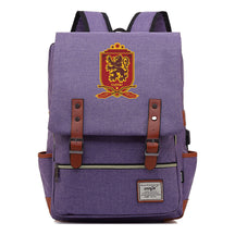 School Of Witchcraft And Wizardry Youth Backpack Usb Leisure Belt Buckle Backpack