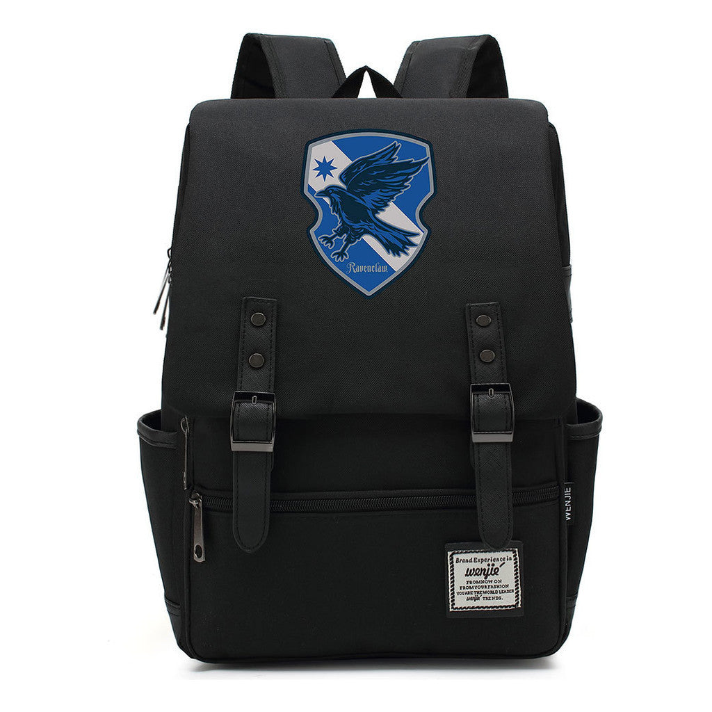 School Of Magic Printed Youth Schoolbag Leisure Belt Buckle Classic Backpack