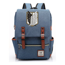 The Giant Of Manga Attack Printed Teenage Student Backpack For Men And Women With Casual Belt Buckle Classic Backpack 38*27*12.5cm