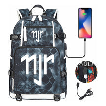 Football Star Neymar Printed Youth Student Backpack With Large Capacity