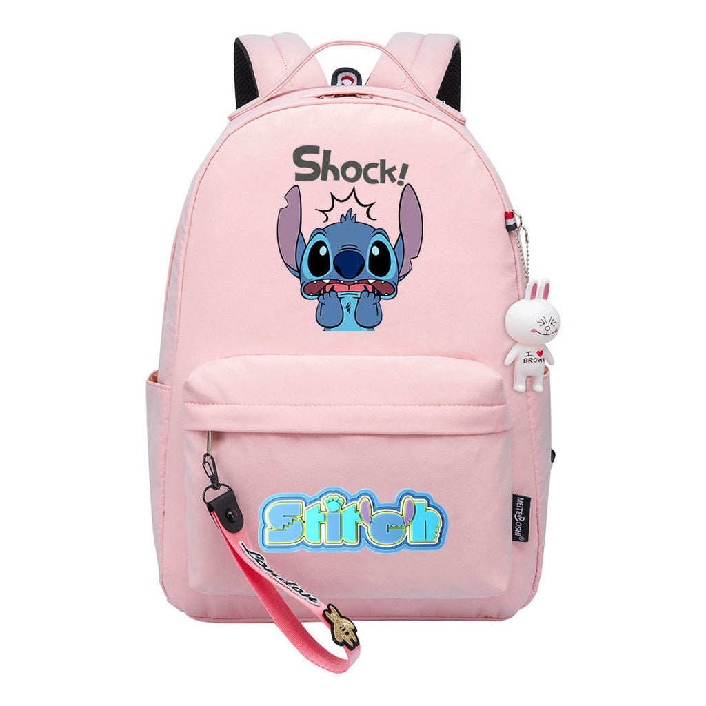 Interstellar Baby Stitch Printed Youth Student School Bag For Men And Women Leisure Travel Bag For Women Backpack
