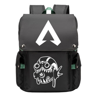 Apex Hero Print Usb Charging Cap Head Style Student School Bag Casual Backpack