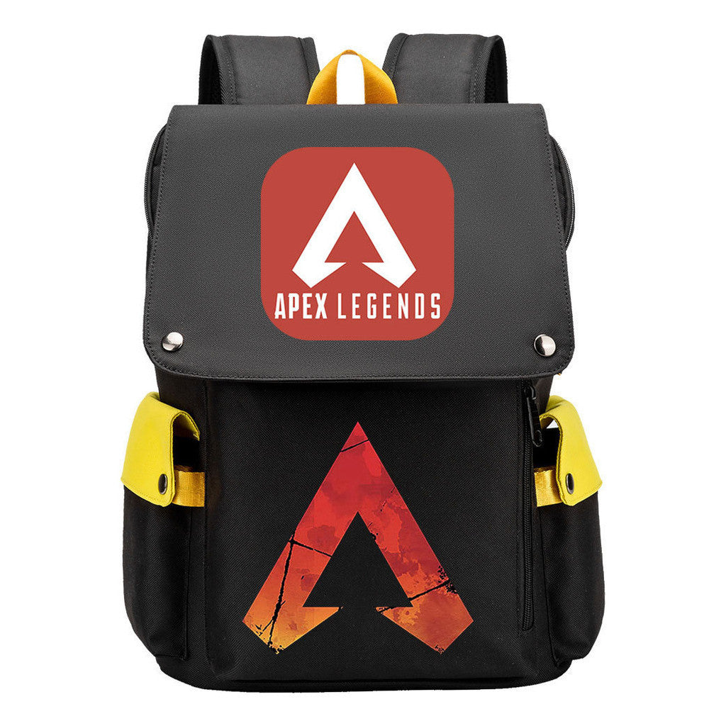 Apex Hero Print Usb Charging Cap Headpiece Student Backpack Leisure Backpack