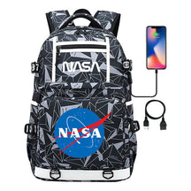 Fashionable Space Printed Usb Student Backpack Backpack Leisure Travel Backpack