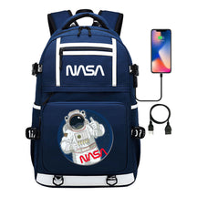 Fashionable Space Printed Usb Student Backpack Backpack Leisure Travel Backpack