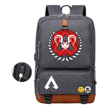 Apex Hero Print Usb Student Backpack Casual Backpack